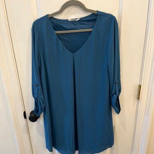 Blue swing dress, size medium